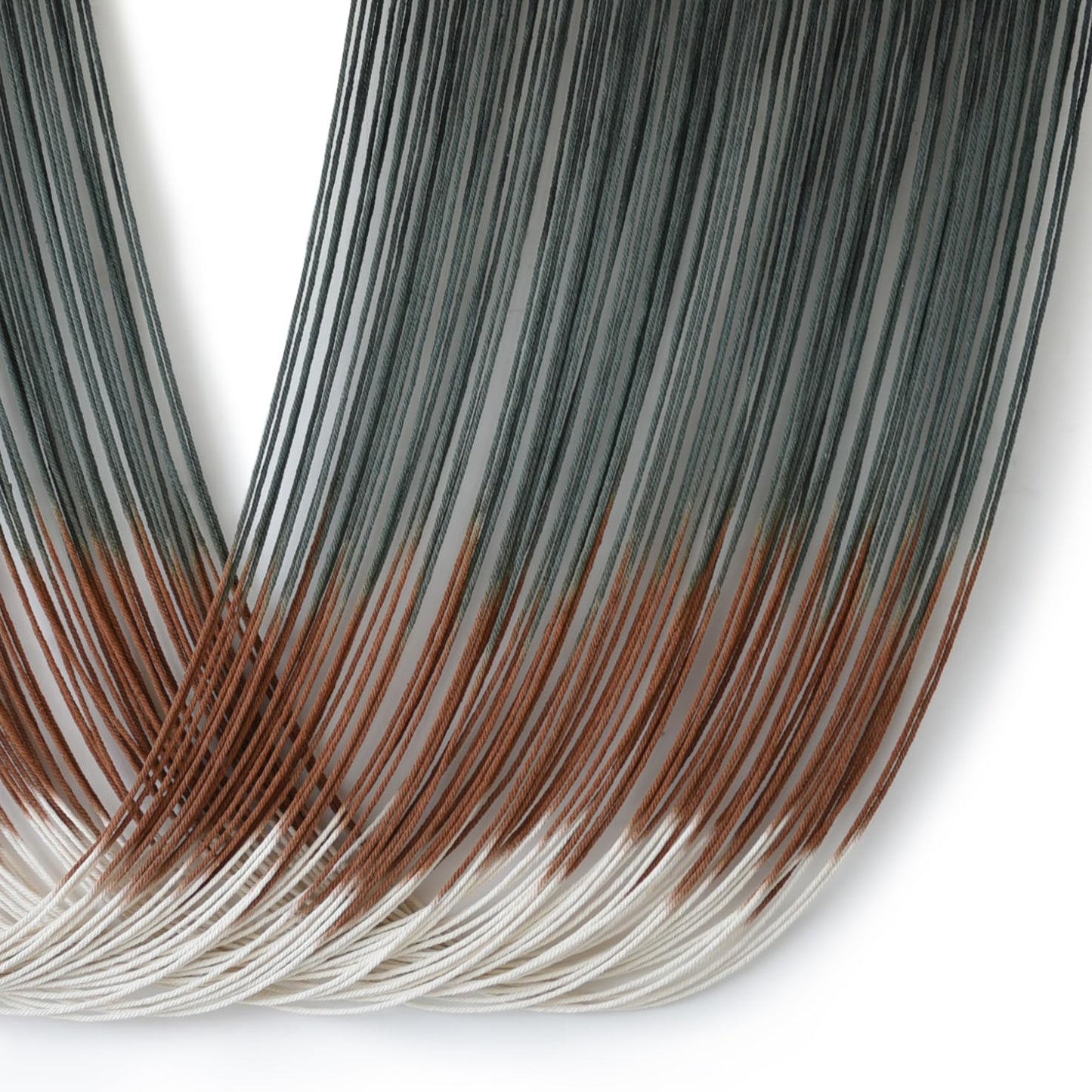 Chic Geometric Boho Dip-Dye Macrame Wall Hanging