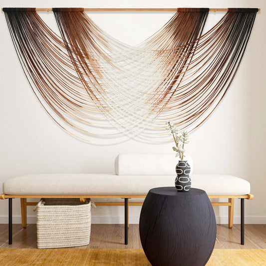 Macrame Wall Hanging Brown Boho Wall Decor