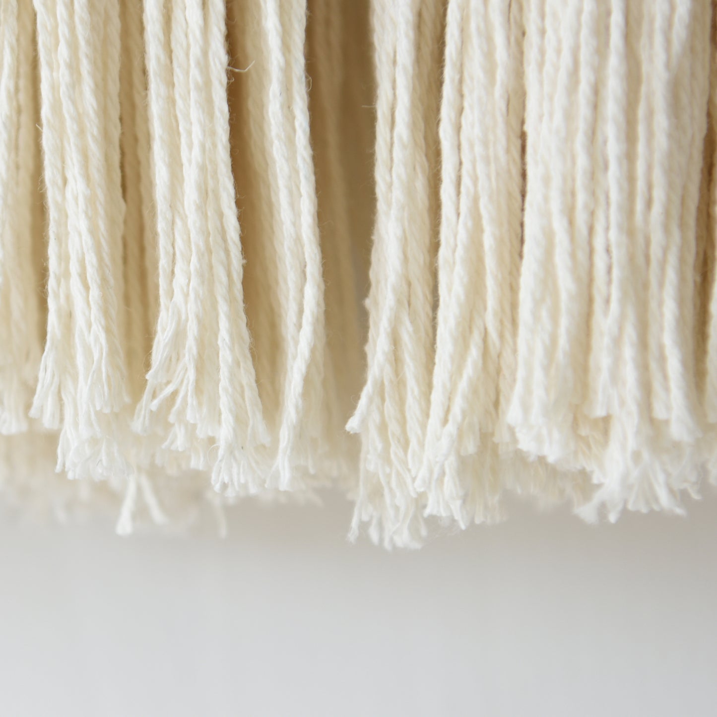 Macrame Wall Hanging with Geometric Yarn Spheres