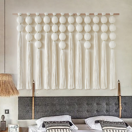 Macrame Wall Hanging Boho Sphere Tassel Wall Hanging