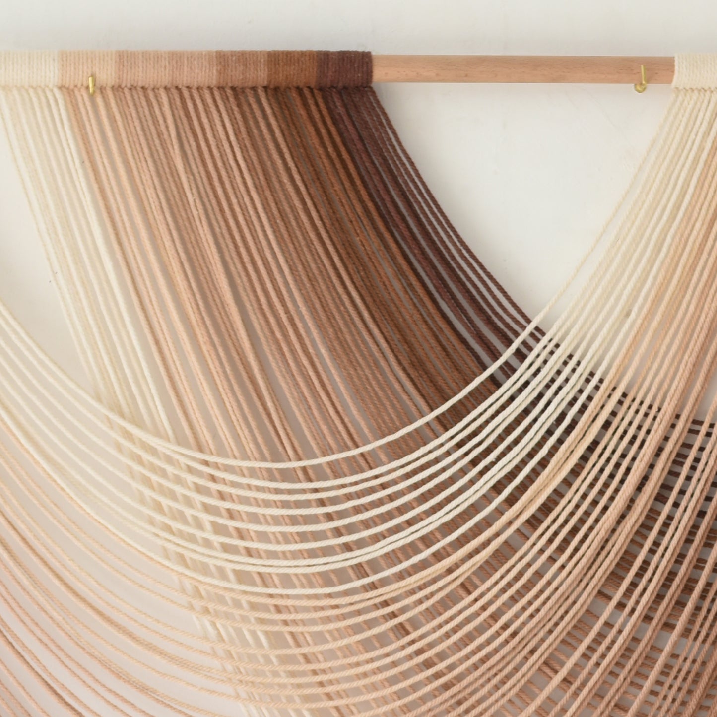 Macrame Wall Hanging Dip-Dye Boho Home Decor Fiber Wall Art