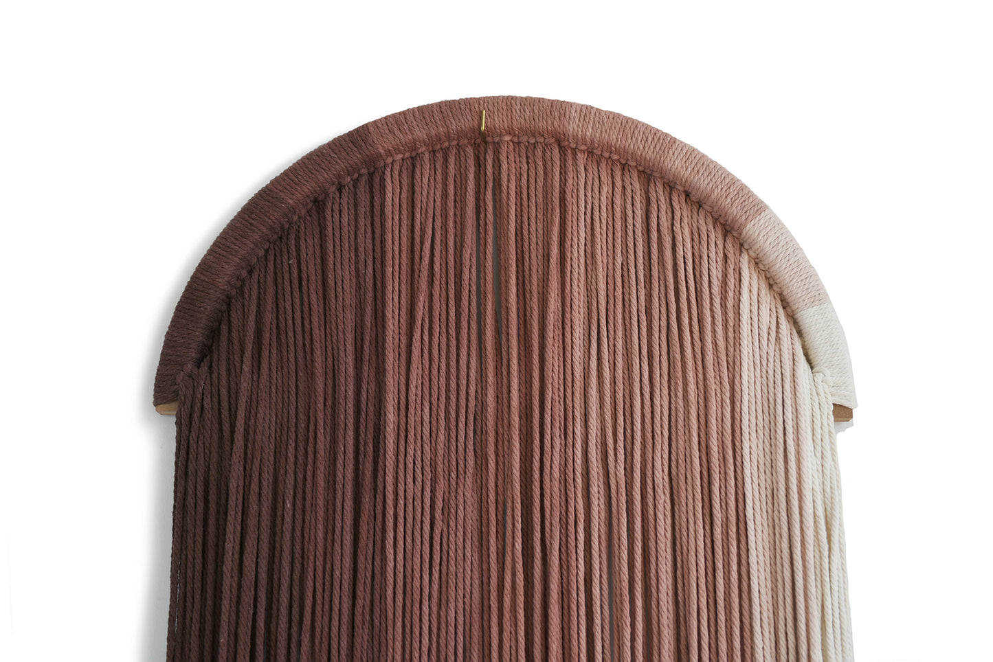 Macrame Wall Hanging Pink Boho Wall Decor Yarn wall hanging Circle Hoop Home Decor