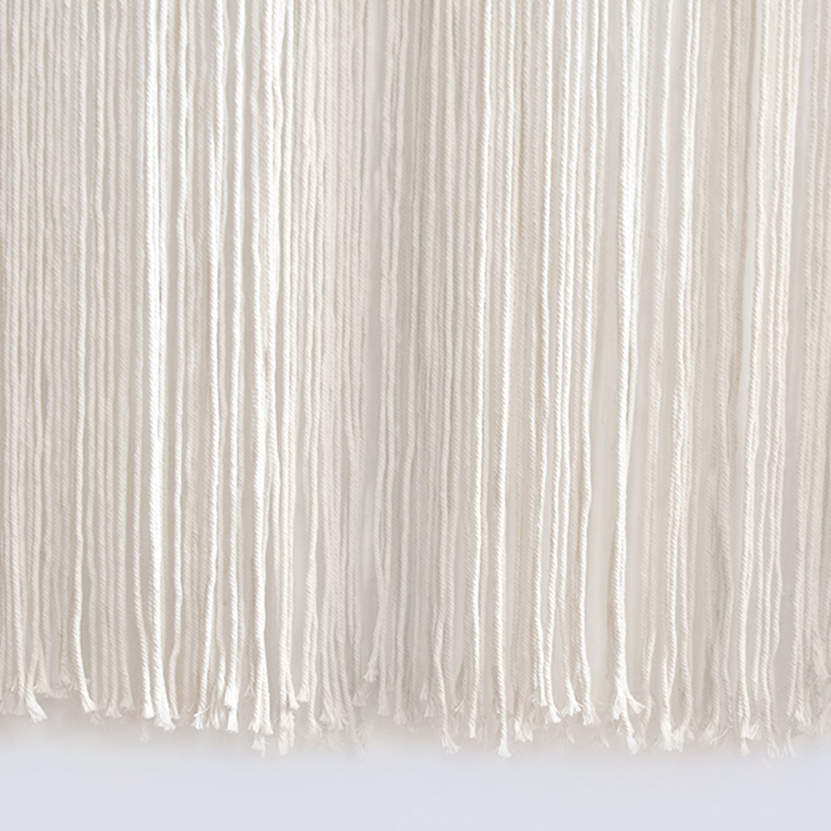 2Pcs Boho Beige Macrame Curtains Sheer Window Decor 23.6" W*98" L