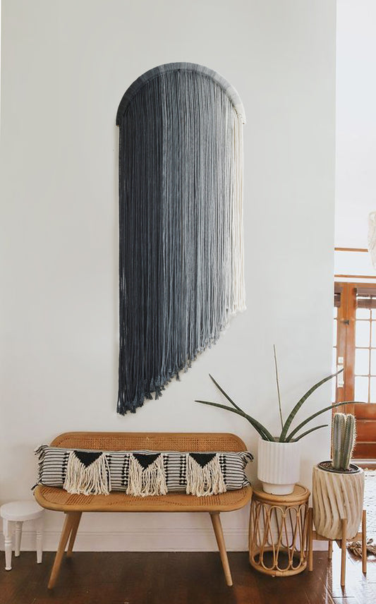 Macrame Wall Hanging Dip Dyed Macrame Wall Decor Boho Wall Decor