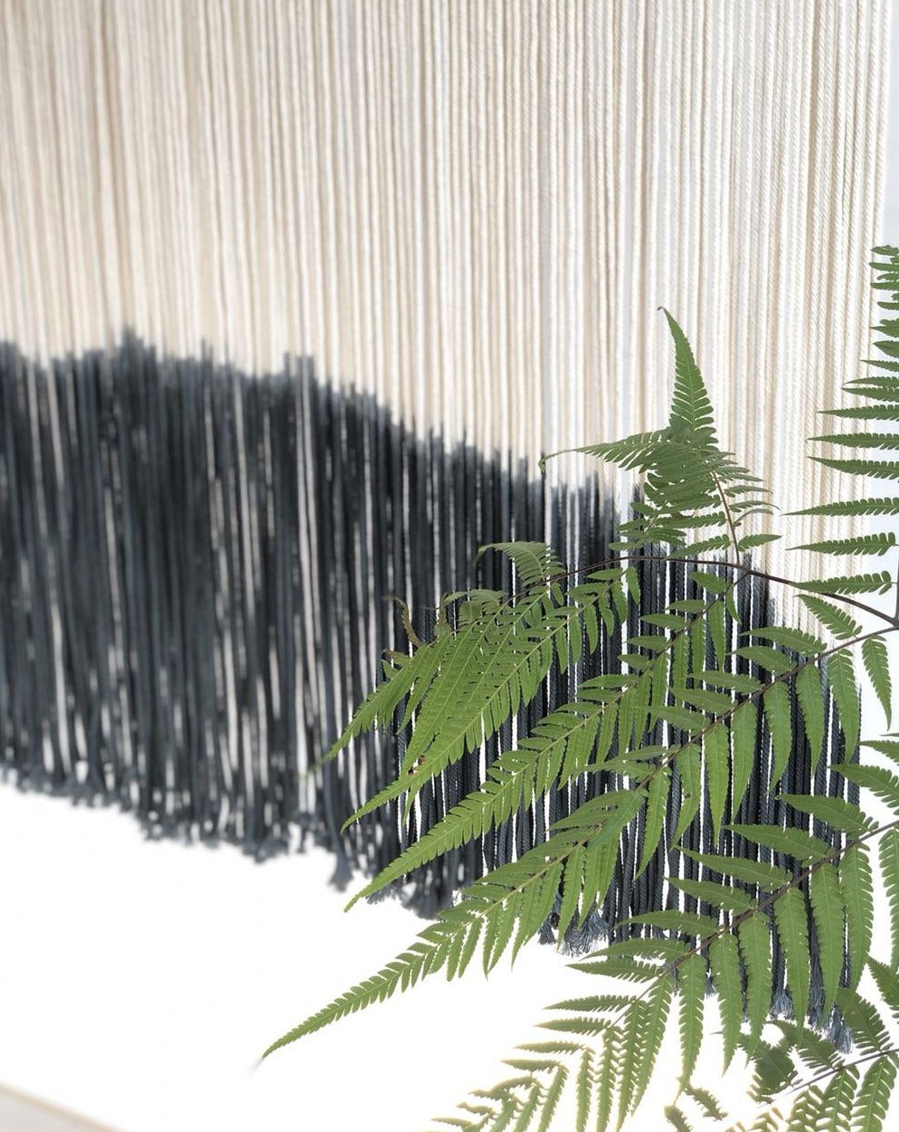 Tie-Dye Decor Black Bohemian Yarn Tapestry Home Wall Boho Décor