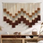 Macrame Wall Hanging Tie-Dye Geometric Decor