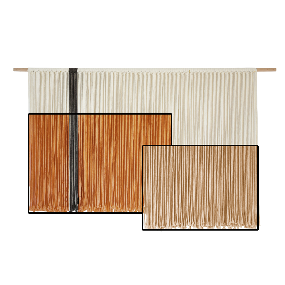 Macrame Wall Hanging Cotton Customized Dip Dyed Macrame Wall Decor Yarn Wall Art