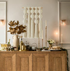 Macrame Wall Hanging with Geometric Yarn Spheres