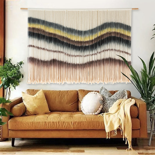 Chic Geometric Art Boho Macrame Wall Hanging