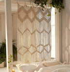 Macrame Curtain Window Macrame Room Divider Doorway Curtain Boho Macrame Wall Hanging