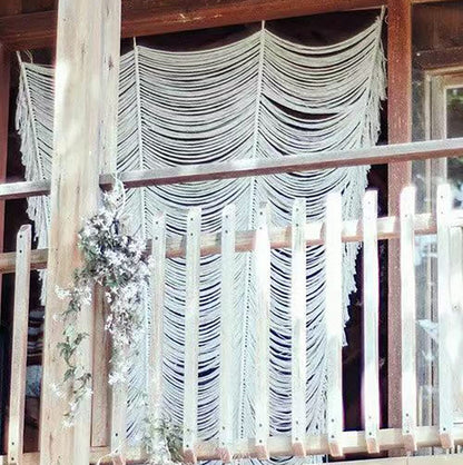 Boho Macrame Curtain Doorway Window Wall Decor