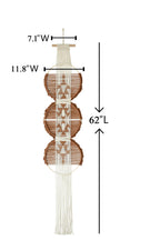 Macrame Wall Hanging Brown and white Boho Wall Decor Art