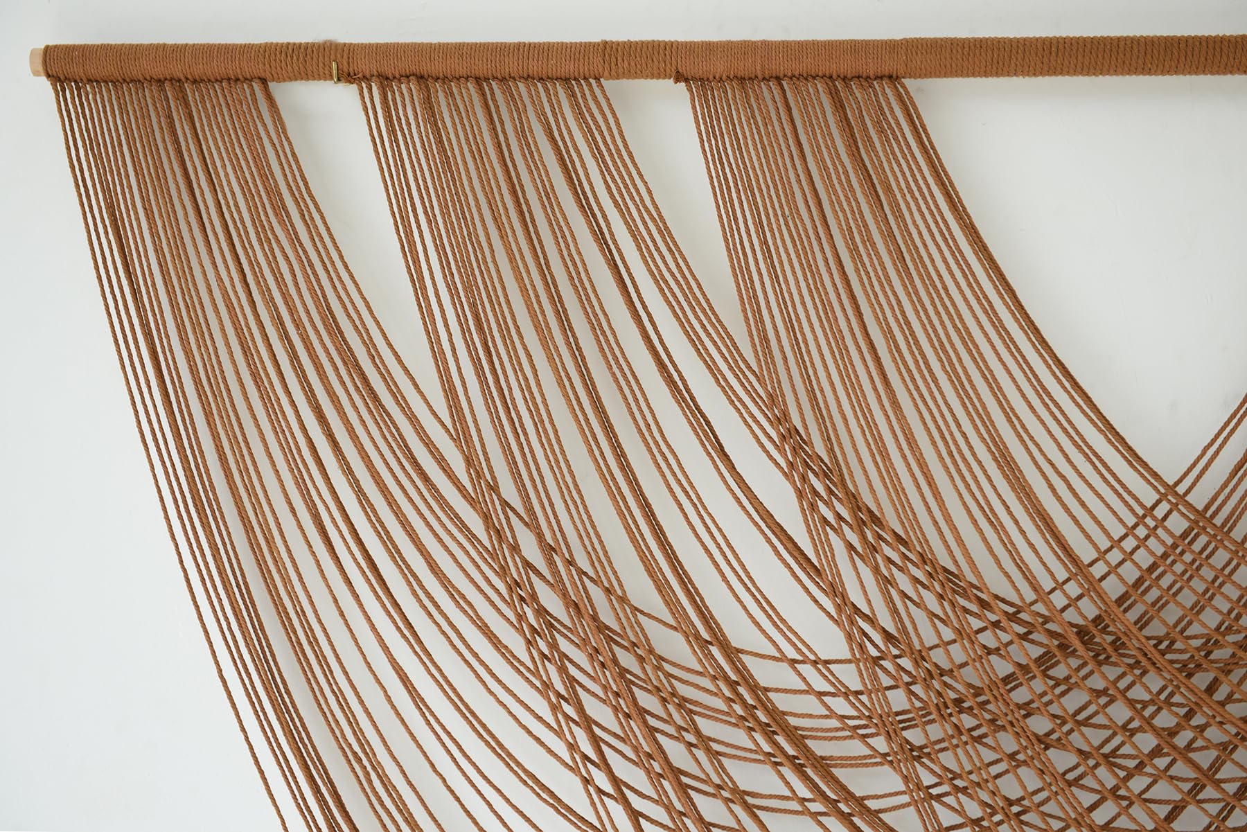 Large Macrame Wall Hanging Brown Die-Dyed Boho Wall Decor