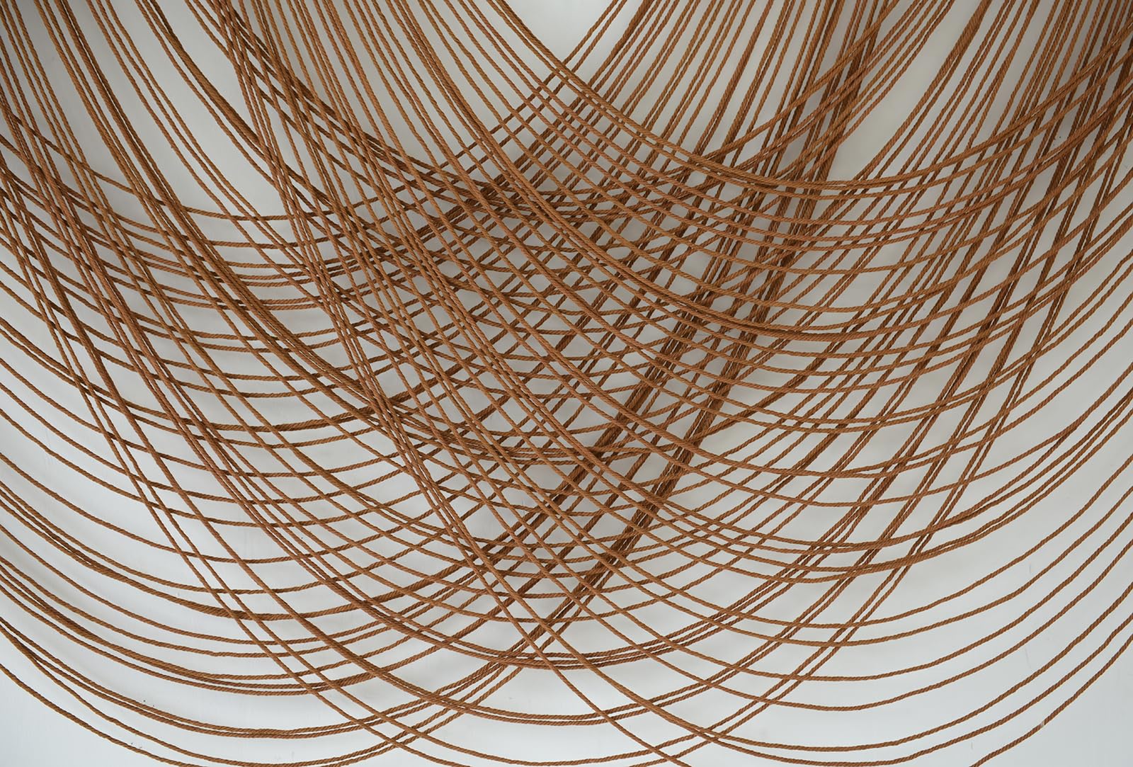 Large Macrame Wall Hanging Brown Die-Dyed Boho Wall Decor