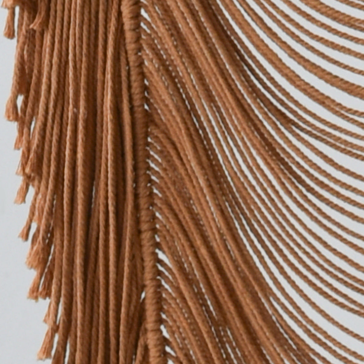 2pcs Macrame Curtain Khaki Cotton Rope Boho Window Drapes 41" W*75" L
