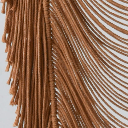 2pcs Macrame Curtain Khaki Cotton Rope Boho Window Drapes 41" W*75" L