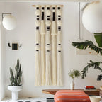 Tassels Sphericity Cotton Textile Macrame Wall Hanging Geometric Yarn Wall Art