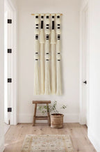 Tassels Sphericity Cotton Textile Macrame Wall Hanging Geometric Yarn Wall Art