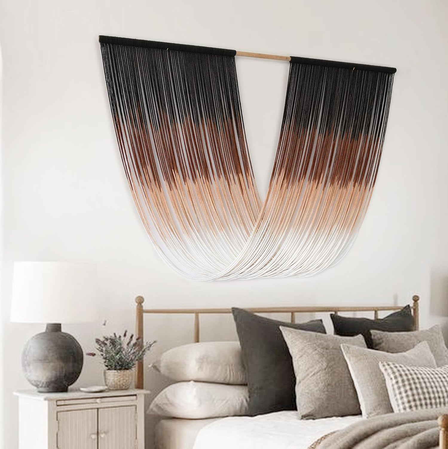 Macrame Wall hanging Dyed Boho Wall Decor Craftsmanship Yarn Wall Art