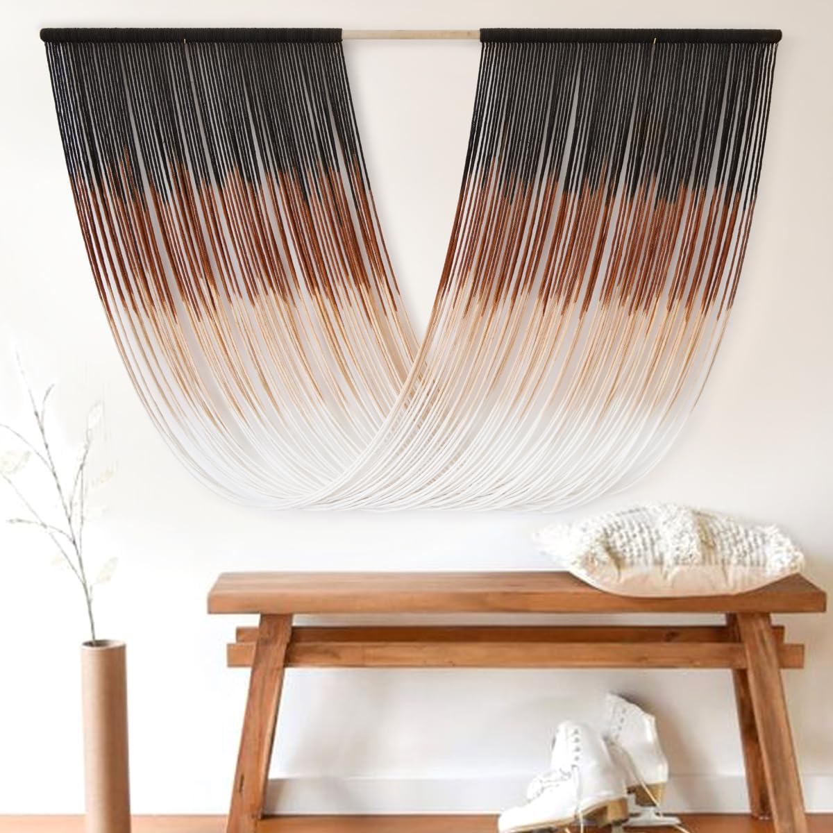 Macrame Wall hanging Dyed Boho Wall Decor Craftsmanship Yarn Wall Art