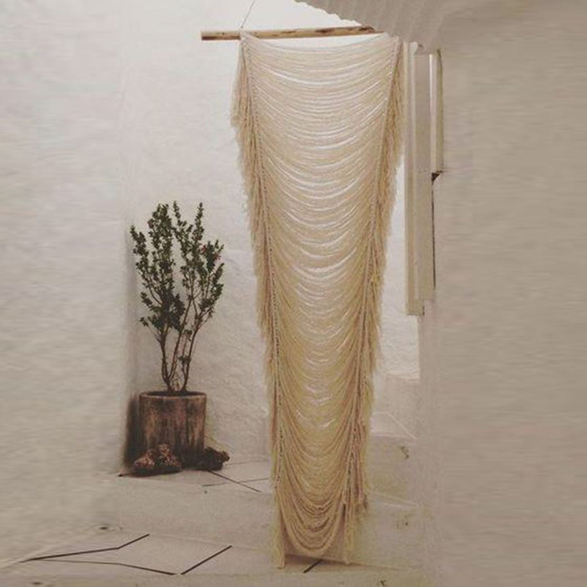 Boho Curtain Macrame Wall Hanging -One piece