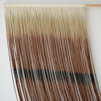 Macrame Wall Hanging Handmade Dip-Dye yarn Art Fiber Boho Home Wall Art Decor