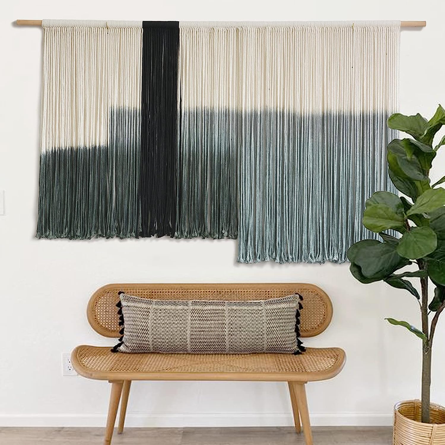 Large Macrame Wall Hanging Panels Handmade Wall Art Home Living Room B –  FLBERHOME
