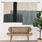 Macrame Wall Hanging Large Dip Dye Tapestry Fiber Wall Art Boho Living Room Bedroom Macrame Wall Decor