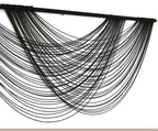 Macrame Wall Hanging Black Boho Large Yarn Tapestry Wall Decor