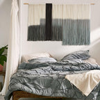 Macrame Wall Hanging Large Dip Dye Tapestry Fiber Wall Art Boho Living Room Bedroom Macrame Wall Decor