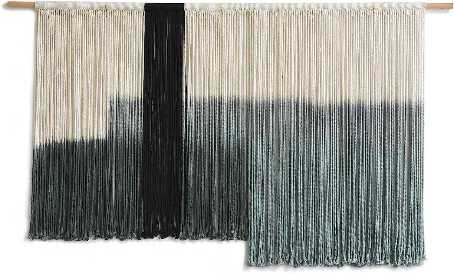 Macrame Wall Hanging Large Dip Dye Tapestry Fiber Wall Art Boho Living Room Bedroom Macrame Wall Decor