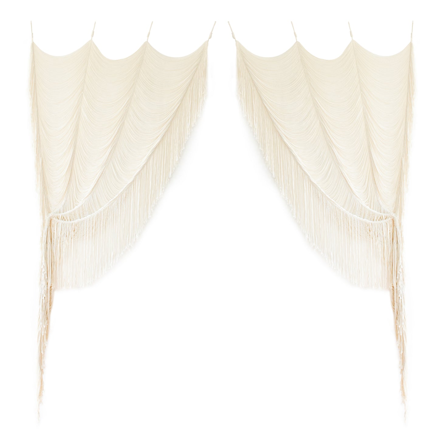 2 Panels Macrame Curtains Boho Doorway Curtains Window Curtains Wedding Backdrop