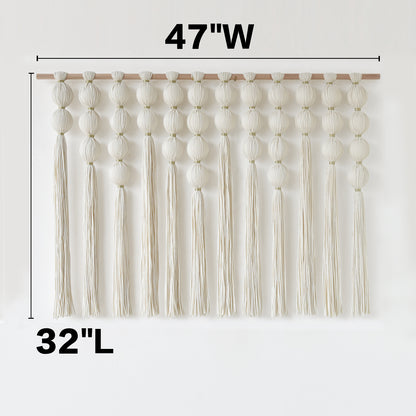 Macrame Wall Hanging Boho Sphere Tassel Wall Hanging