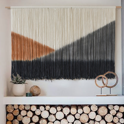 Large Boho Wall Art Dip Dye for Living Room Bedroom Backdrop