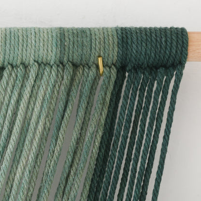 Macrame Wall Hanging Boho Wall Decor Dip Dyed Ombre Moss Green