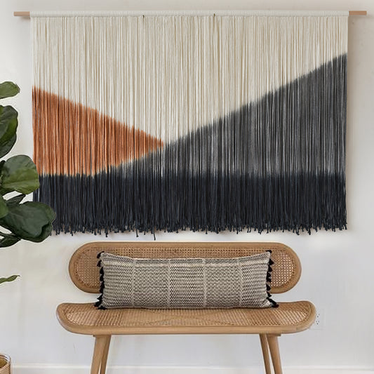 Large Boho Wall Art Dip Dye for Living Room Bedroom Backdrop