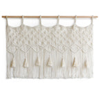 Macramé Valance for Window Kitchen Door Curtain Living Room Handmade Home Decor