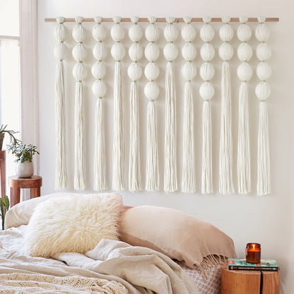 Macrame Wall Hanging Boho Sphere Tassel Wall Hanging
