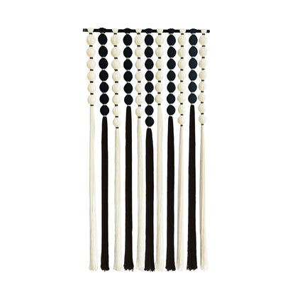 Extra Large Black and White Macrame Wall Hanging for Living Room Bedroom Wedding Backdrop