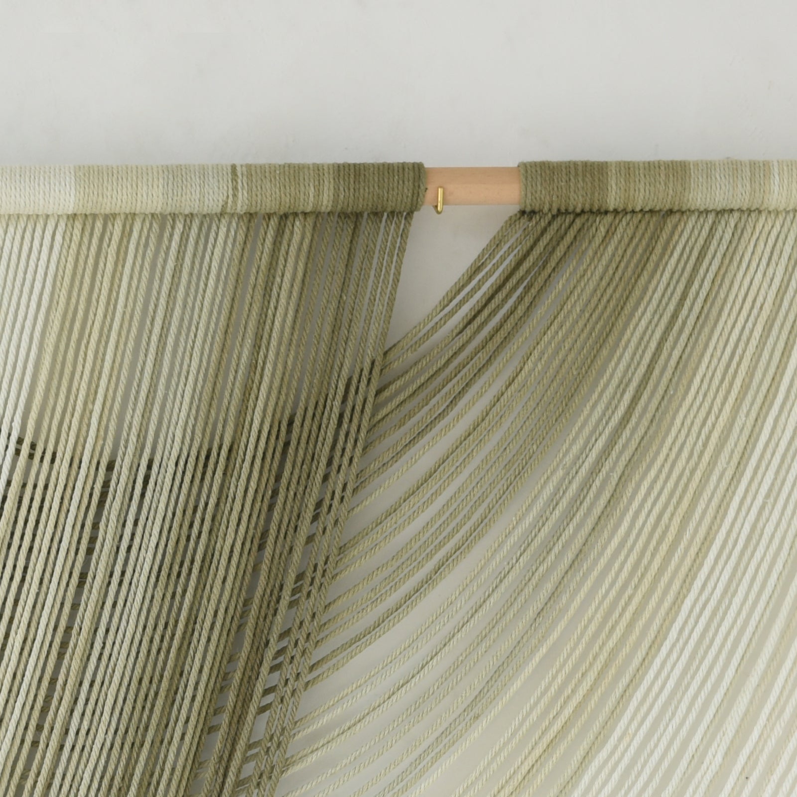 Macrame Wall Hanging Boho Wall Decor Dip Dyed Ombre Moss Green