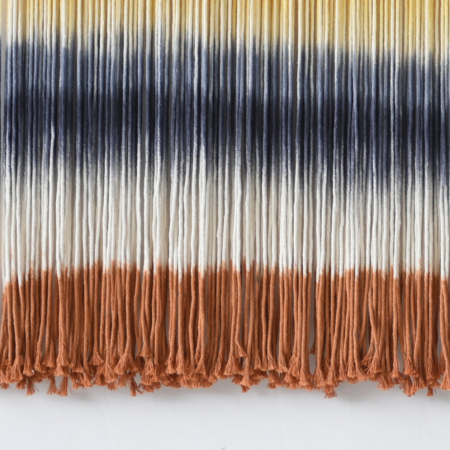 Macrame Wall Hanging Extra Large Dip-Dyed Coastal for Living Room