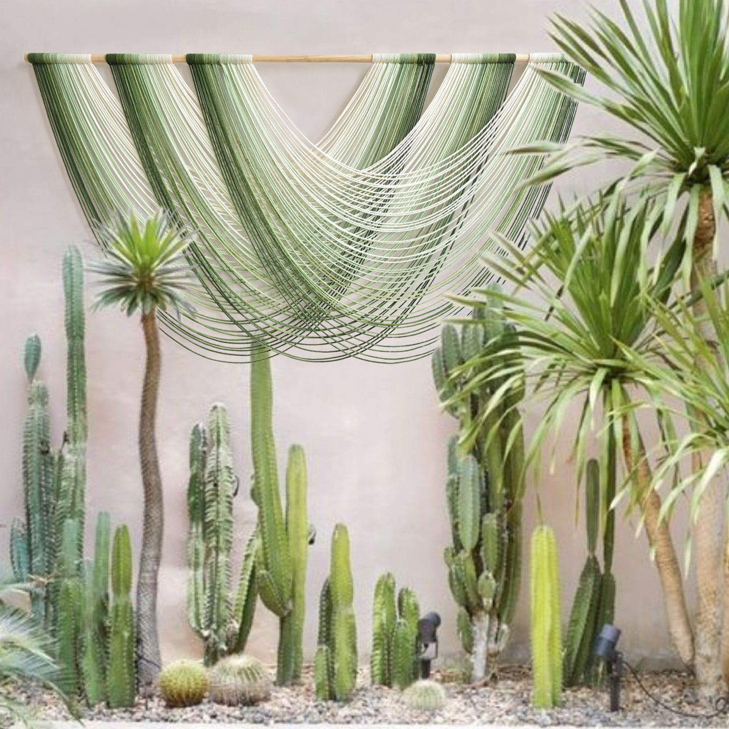 Macrame Wall Hanging Large Boho Green Wall Art Decor