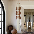 Macrame Wall Hanging Brown and white Boho Wall Decor Art