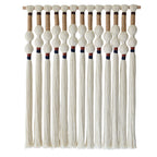Macrame Wall Hanging Boho Wall Art Handmade Spherical Knot Design with Tassel