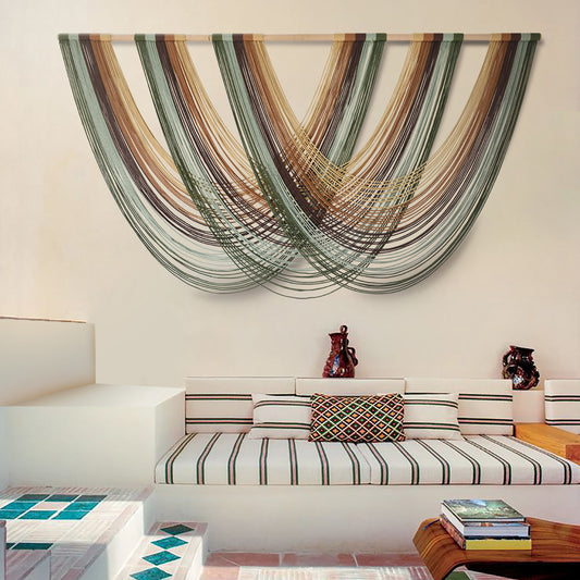 Macrame Wall Hanging Boho Wall Decor Yarn Tapestry