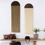 2 Pcs Macrame Wall Hanging Boho Wall Decor Handmade Art Backdrop