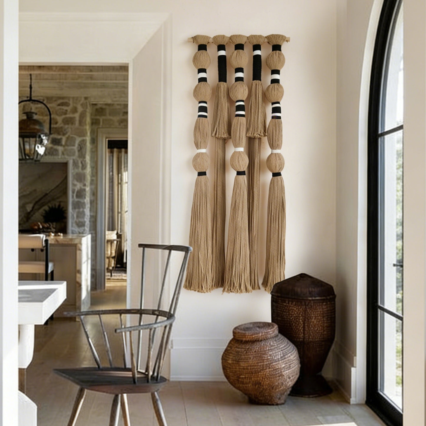 Macrame Wall Hanging Geometric Yarn Wall Art