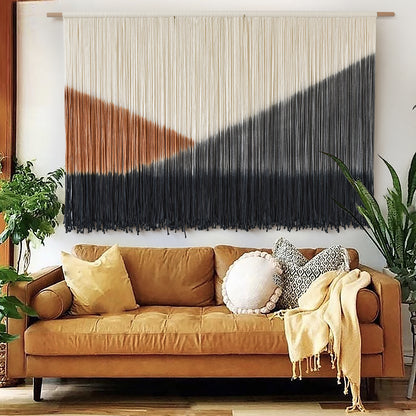 Large Boho Wall Art Dip Dye for Living Room Bedroom Backdrop