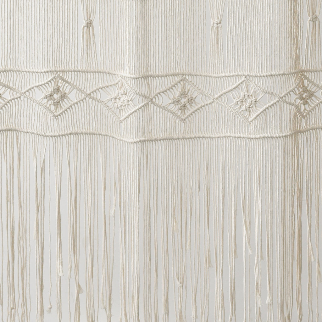 Macrame Curtain Handmade Woven Doorway Curtain Natural Cotton Fiber Door