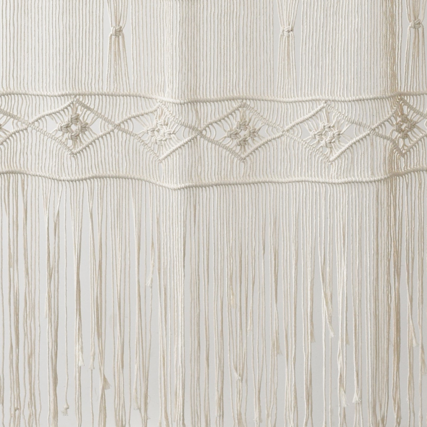 Macrame Curtain Handmade Woven Doorway Curtain Natural Cotton Fiber Door